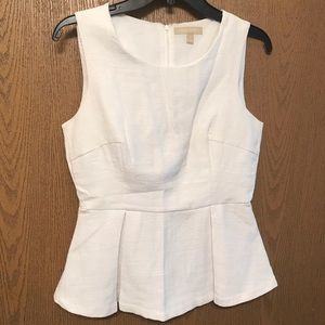 Banana Republic white sleeveless top